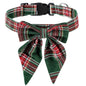 Christmas Snowflake Bow Dog Collars - wagglywonders